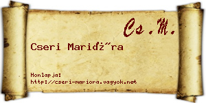 Cseri Marióra névjegykártya